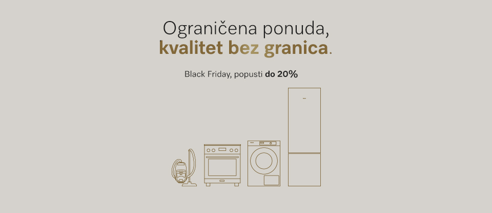 Miele Black Friday ponuda sa ekskluzivnim popustima do 20 posto na odabrane uređaje